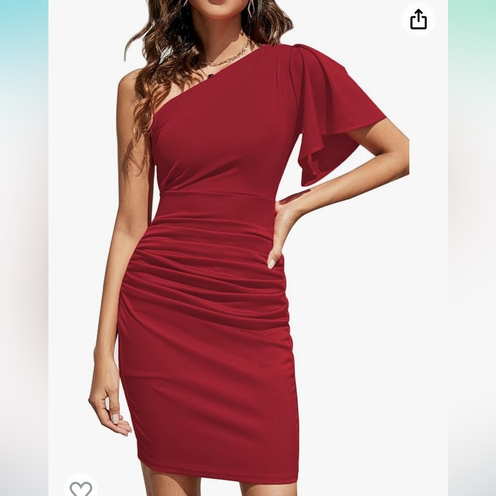 Women’s Ruffle One-Shoulder Dress